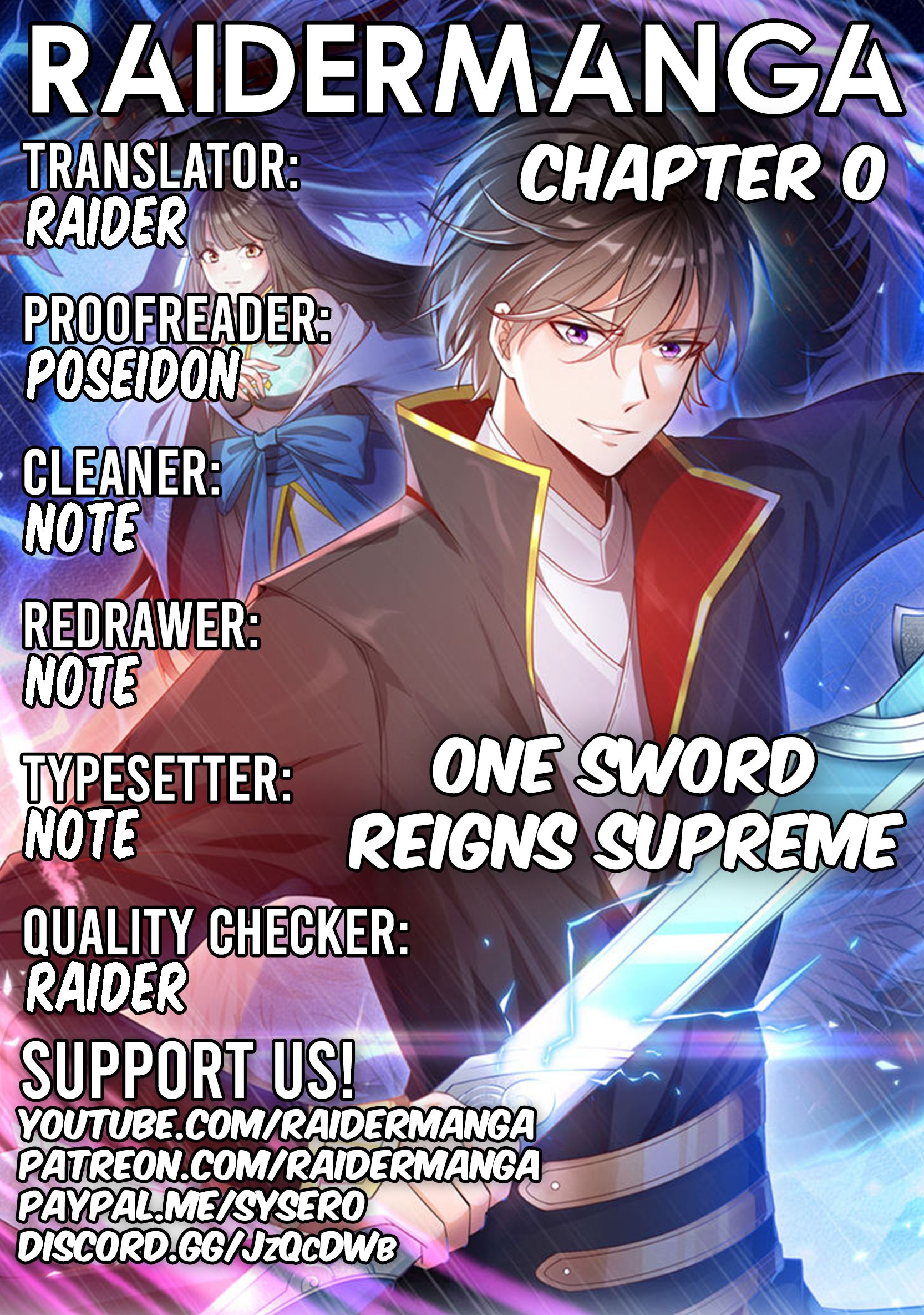 One Sword Reigns Supreme Chapter 0 1